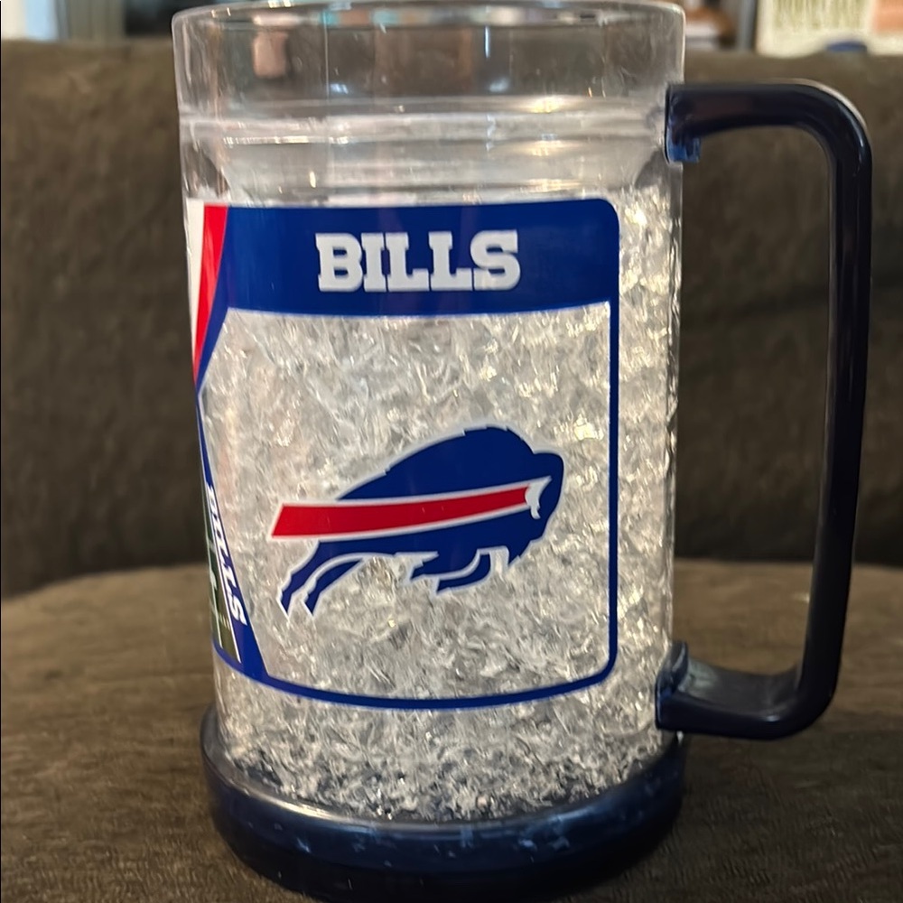 Buffalo Bills Freezer Mug with Blue Handle